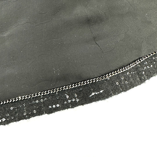 CHANEL Jacket P78012 tweed black 24B Glitter Tweed 34