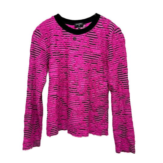 CHANEL Long sleeve shirt P77487 Viscose pink 24AW Cotton & Mixed Fibers 36