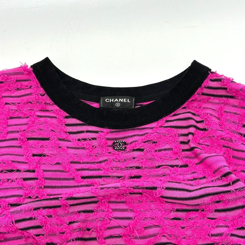 CHANEL Long sleeve shirt P77487 Viscose pink 24AW Cotton & Mixed Fibers 36