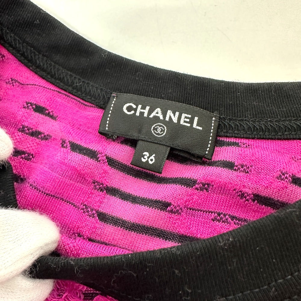 CHANEL Long sleeve shirt P77487 Viscose pink 24AW Cotton & Mixed Fibers 36