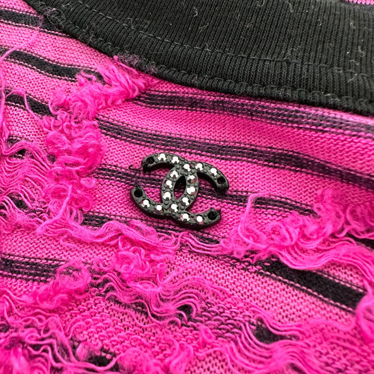 CHANEL Long sleeve shirt P77487 Viscose pink 24AW Cotton & Mixed Fibers 36