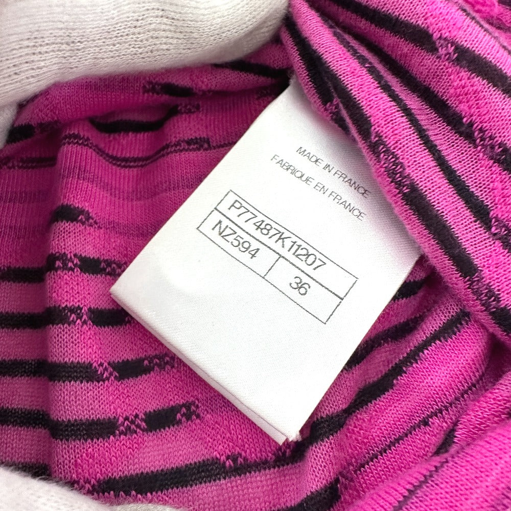 CHANEL Long sleeve shirt P77487 Viscose pink 24AW Cotton & Mixed Fibers 36