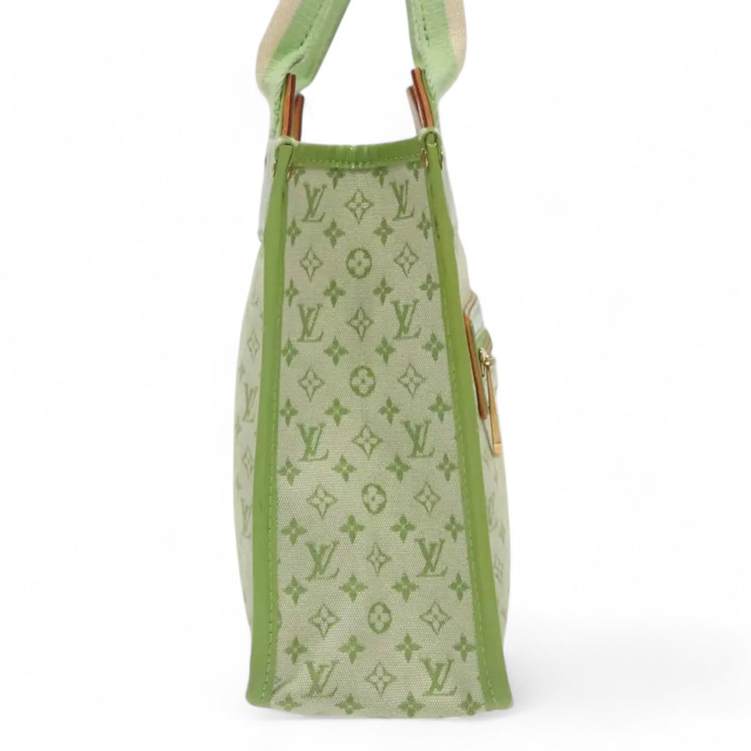 Louis Vuitton Monogram Mini Sac Catline Women's Tote Bag Almond Green