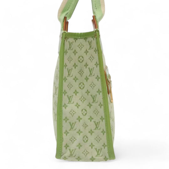 Louis Vuitton Monogram Mini Sac Catline Women's Tote Bag Almond Green