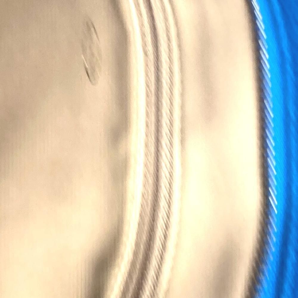 CHANEL Handbag Caviar skin blue vintage Vstitch