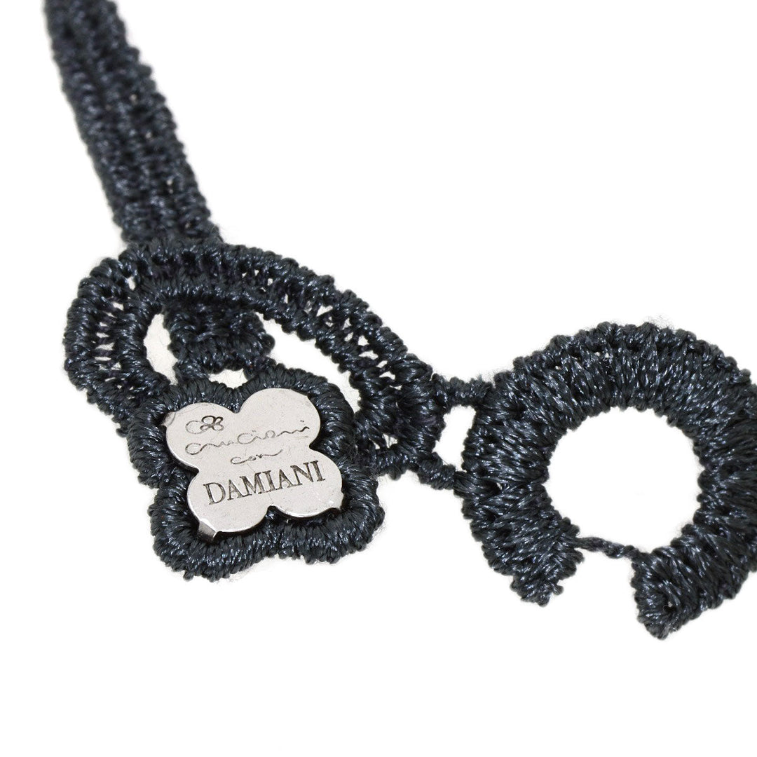 Damiani bracelet SV gray 3P Diamond Heart Women Used Authentic