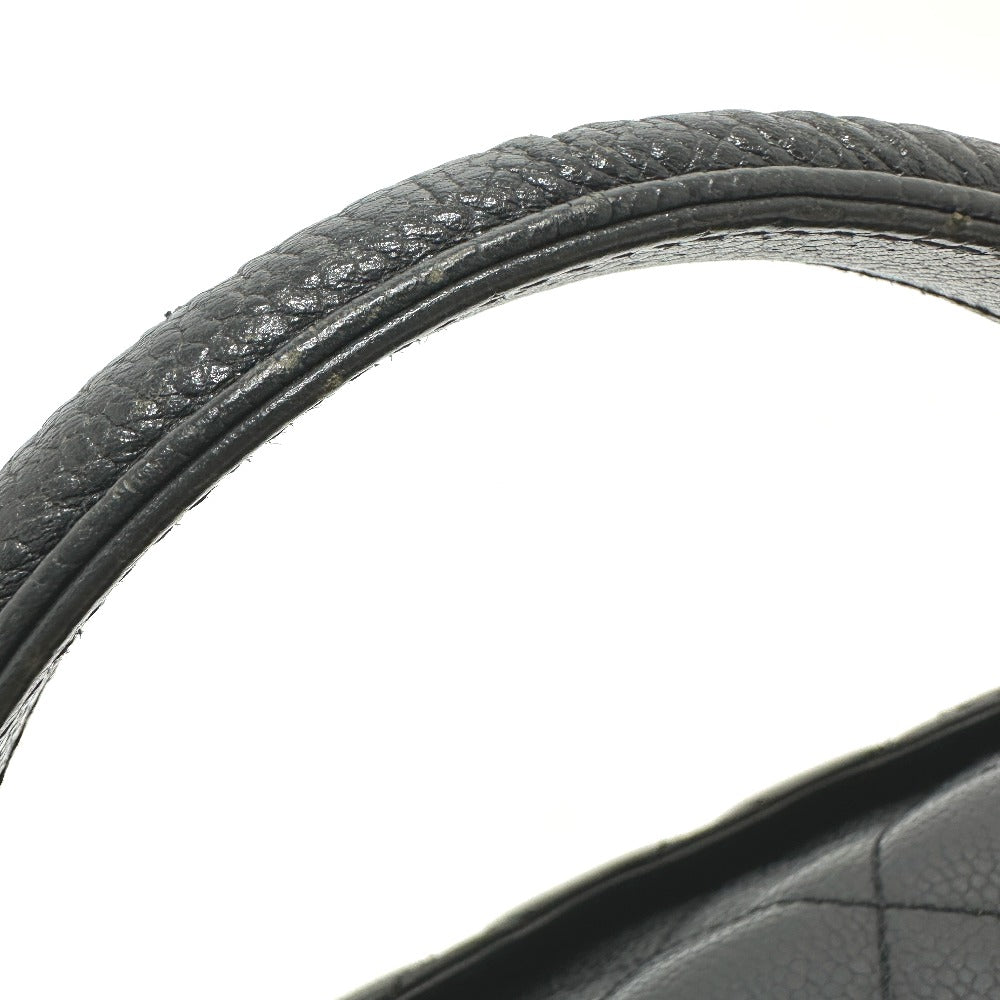 CHANEL Handbag A12397 Caviar skin black COCO Mark Matrasse