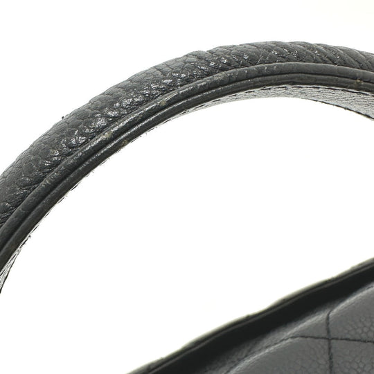 CHANEL Handbag A12397 Caviar skin black COCO Mark Matrasse
