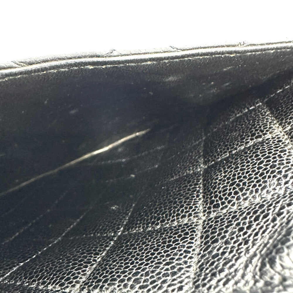 CHANEL Handbag A12397 Caviar skin black COCO Mark Matrasse