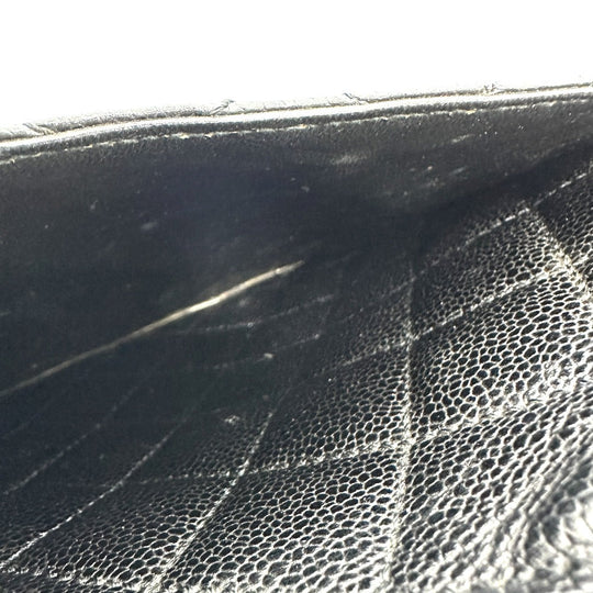 CHANEL Handbag A12397 Caviar skin black COCO Mark Matrasse