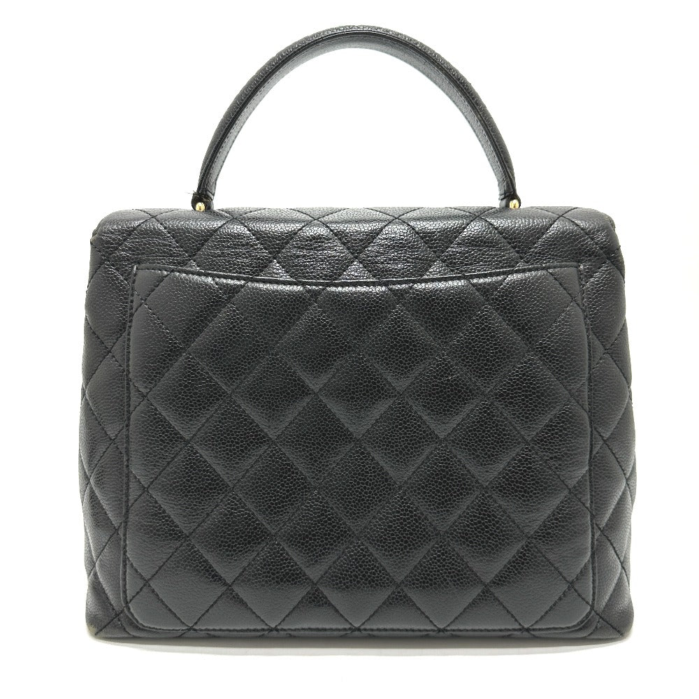 CHANEL Handbag A12397 Caviar skin black COCO Mark Matrasse