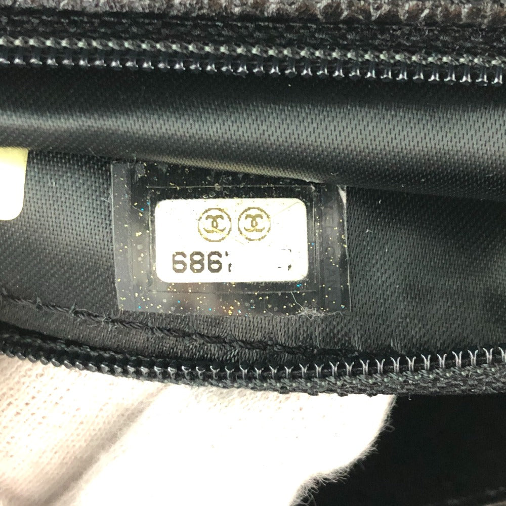 CHANEL Handbag A12397 Caviar skin black COCO Mark Matrasse Women Used Authentic