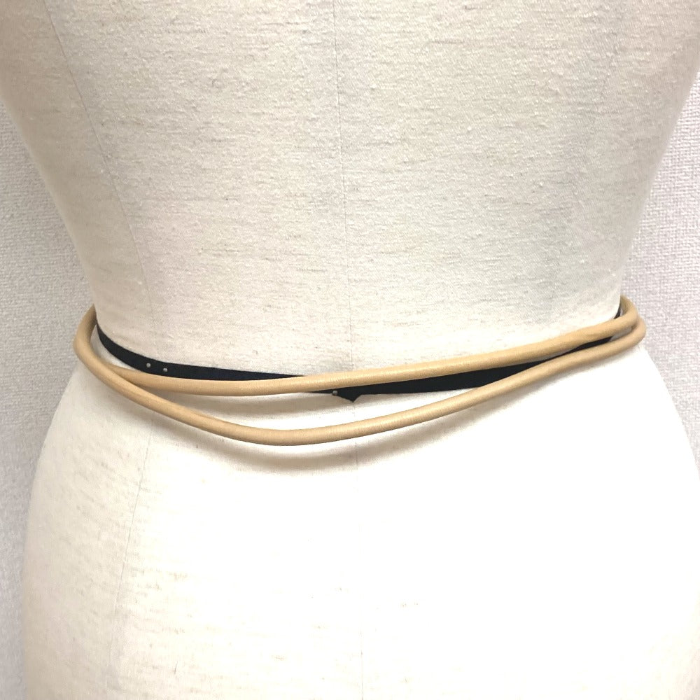 CHANEL belt leather Brown CC COCO Mark Women Used Authentic