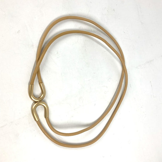 CHANEL belt leather Brown CC COCO Mark Women Used Authentic