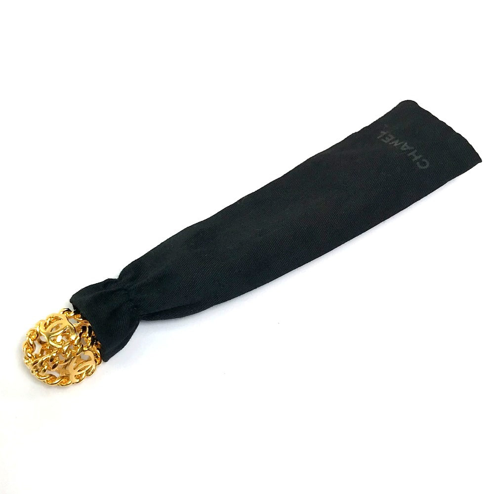 CHANEL hair accessory metal gold 98A COCO Mark Chain Ball Women Used Authentic