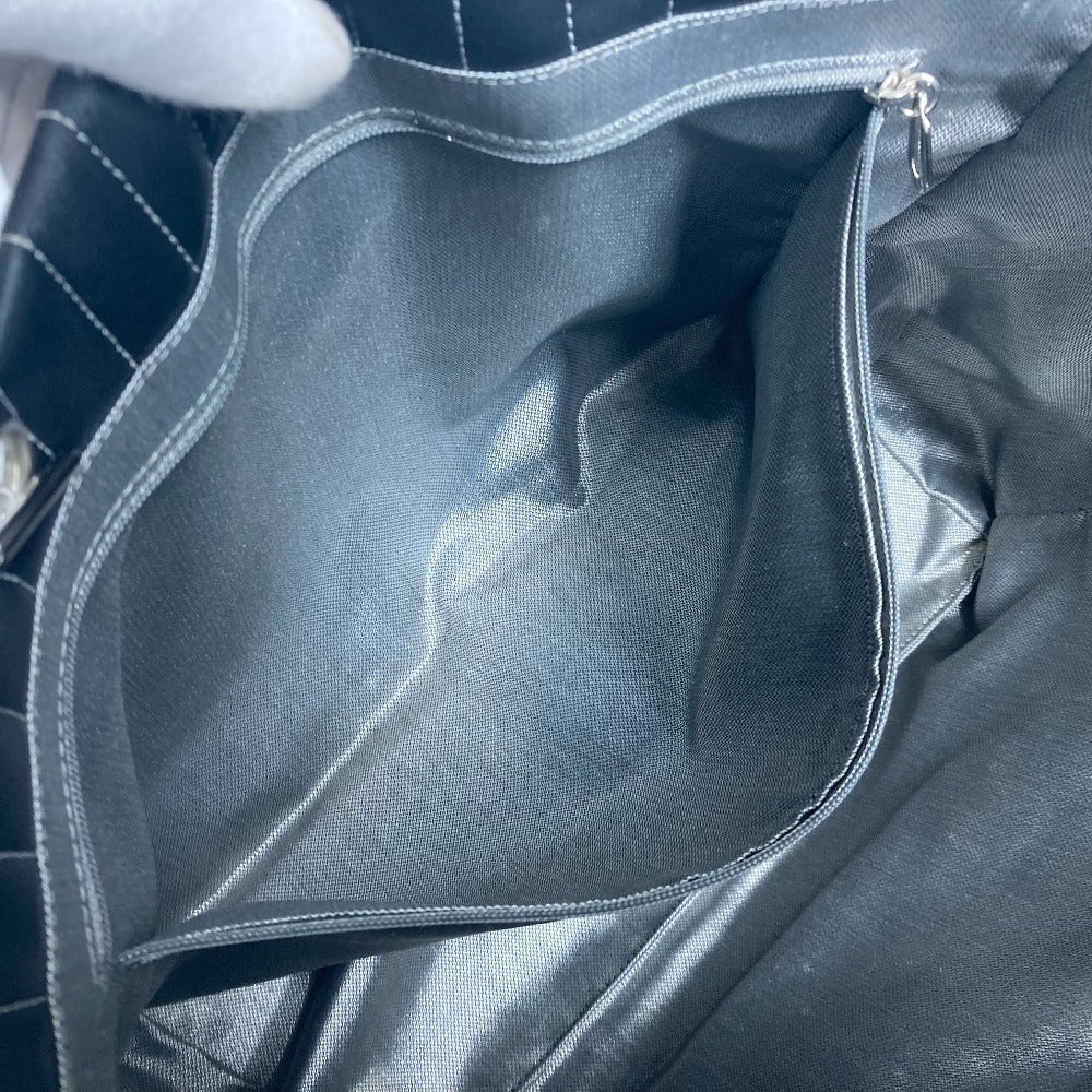 CHANEL Tote Bag leather black Mademoiselle Women Used Authentic