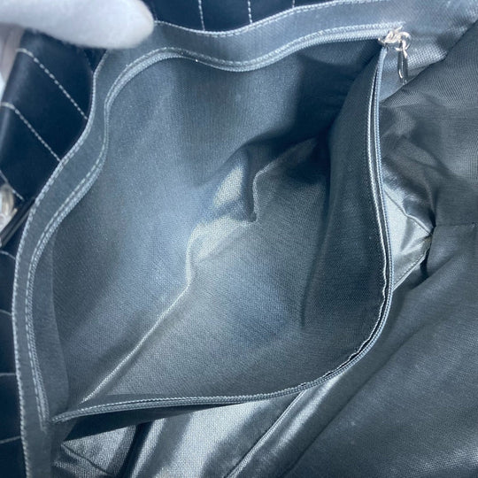 CHANEL Tote Bag leather black Mademoiselle Women Used Authentic