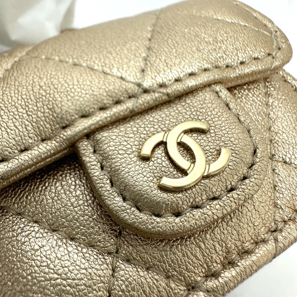 CHANEL Bag charm lambskin gold CHANEL 2024 Matrasse COCO Mark Women Used Authentic