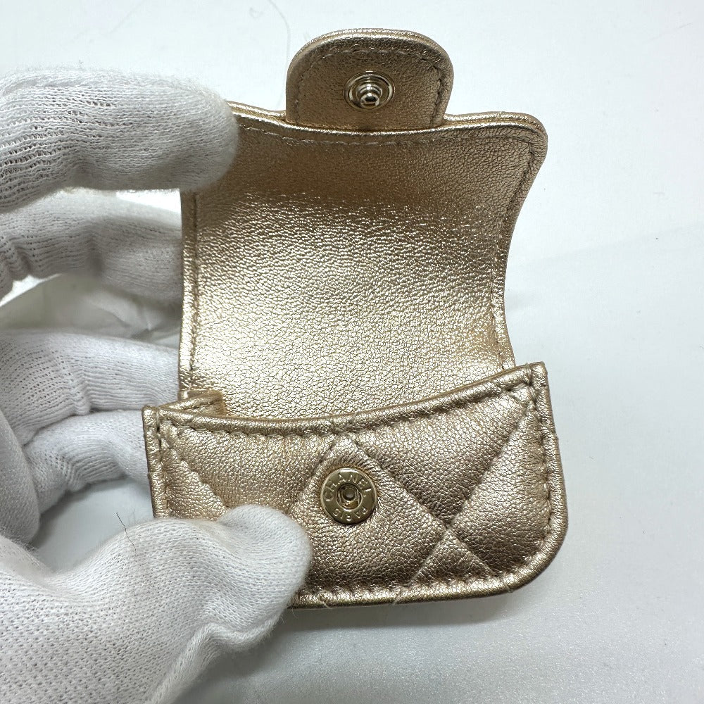 CHANEL Bag charm lambskin gold CHANEL 2024 Matrasse COCO Mark Women Used Authentic