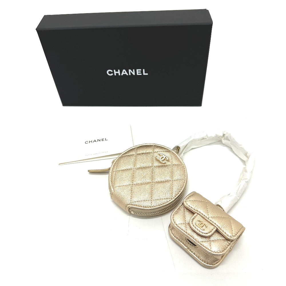 CHANEL Bag charm lambskin gold CHANEL 2024 Matrasse COCO Mark Women Used Authentic