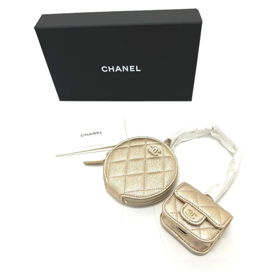 CHANEL Bag charm lambskin gold CHANEL 2024 Matrasse COCO Mark Women Used Authentic