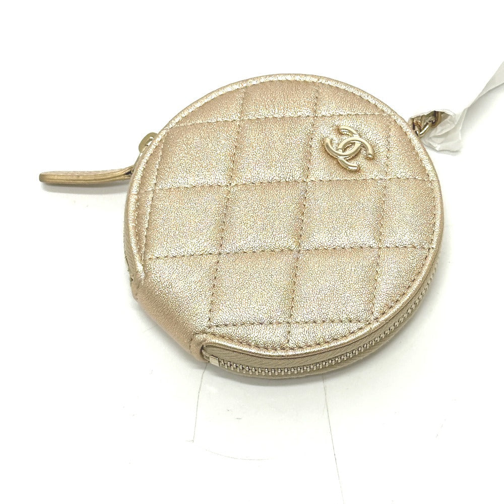 CHANEL Bag charm lambskin gold CHANEL 2024 Matrasse COCO Mark Women Used Authentic
