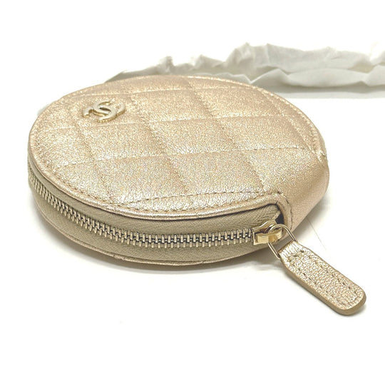 CHANEL Bag charm lambskin gold CHANEL 2024 Matrasse COCO Mark Women Used Authentic