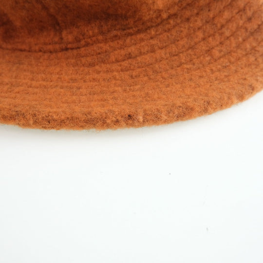 HERMES hat Wool, Nylon Orange Women 57 Used Authentic