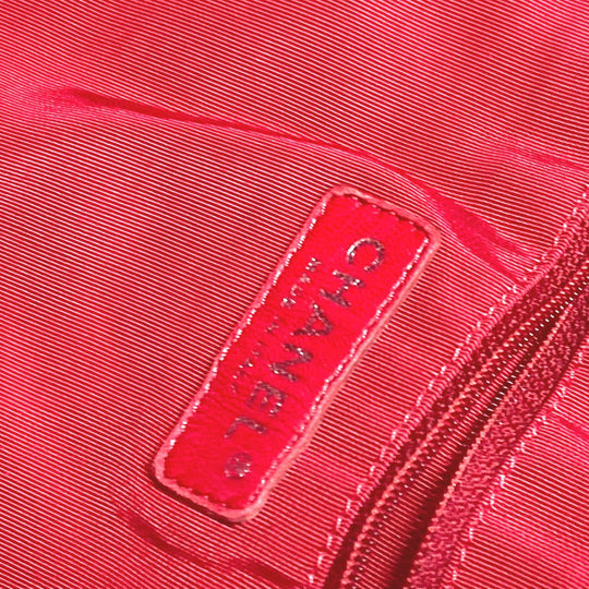 CHANEL Shoulder Bag canvas white quilting logo LA CC COCO Mark charm included Women Used Authentic