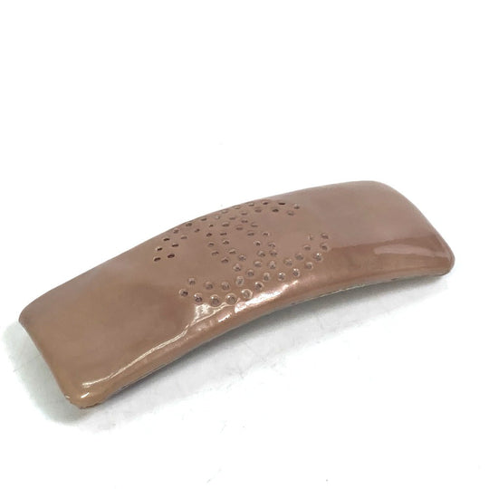 CHANEL Valletta enamel beige COCO Mark CC punching Women Used Authentic