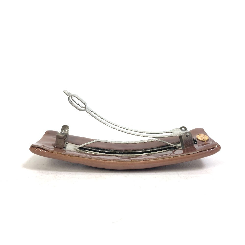 CHANEL Valletta enamel beige COCO Mark CC punching Women Used Authentic