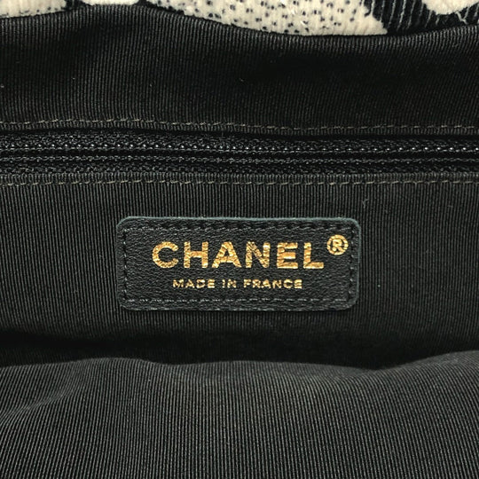 CHANEL Tote Bag canvas white Camelia