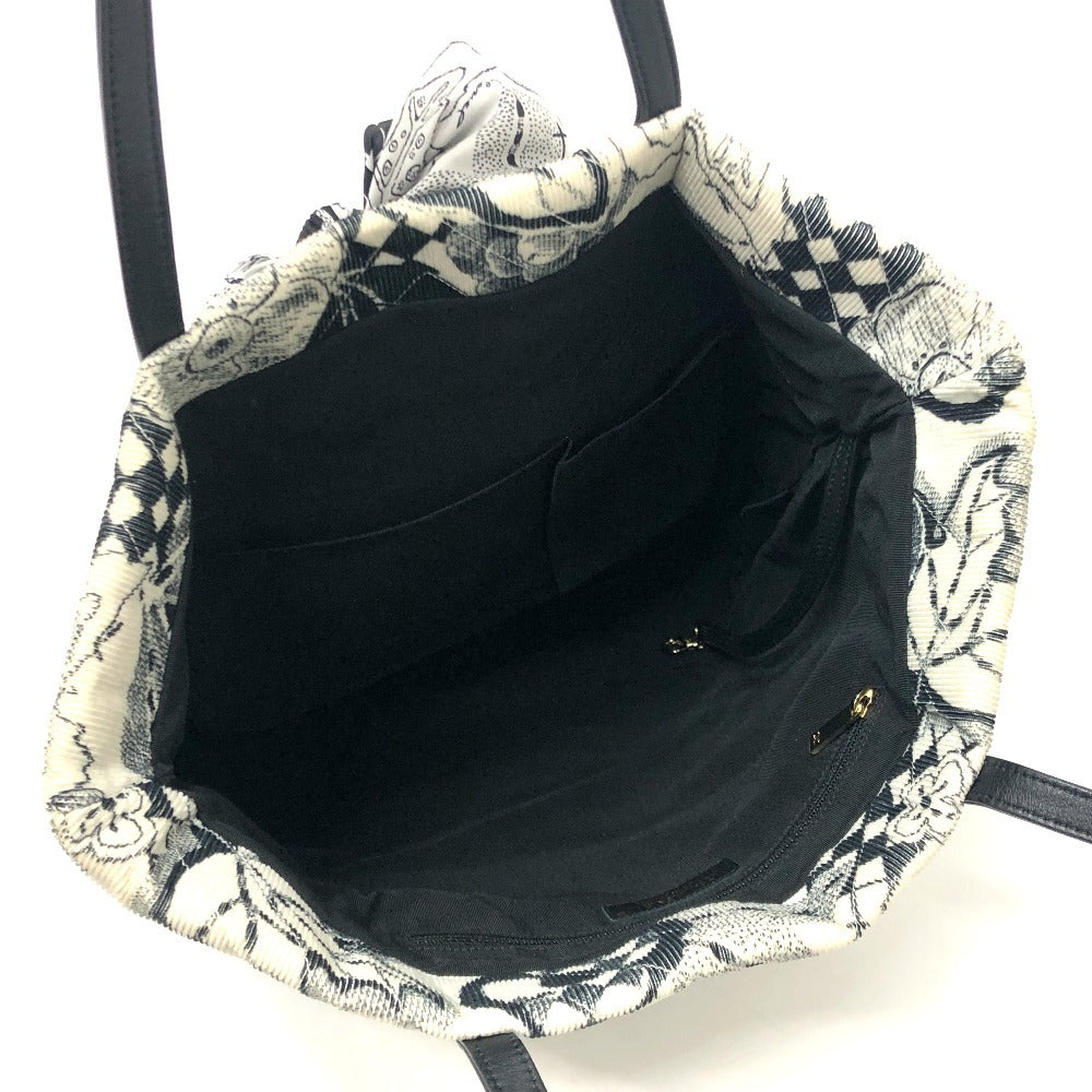 CHANEL Tote Bag canvas white Camelia