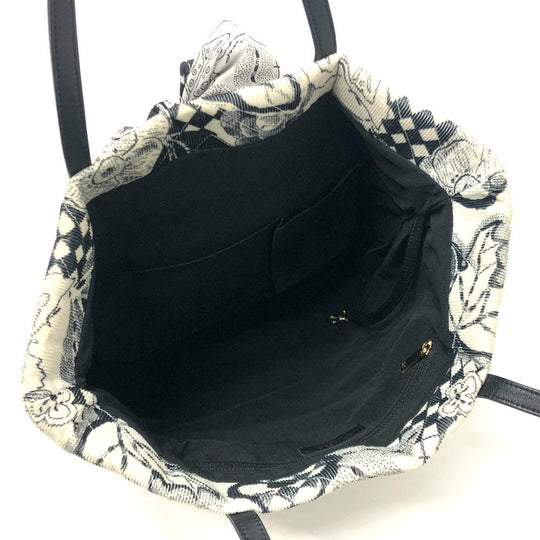 CHANEL Tote Bag canvas white Camelia