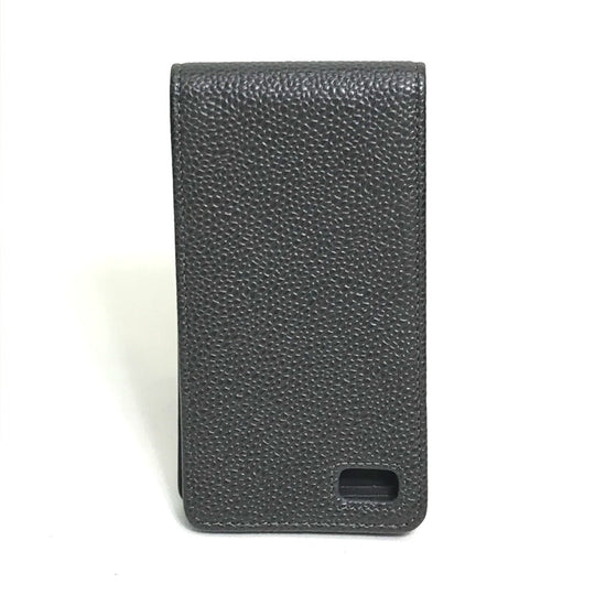 CHANEL iPhone case Caviar skin gray CC COCO Mark iphone4 / 4S compatible Women Used Authentic