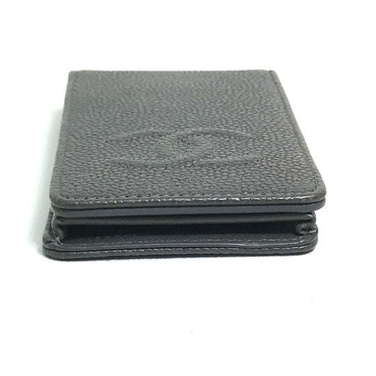 CHANEL iPhone case Caviar skin gray CC COCO Mark iphone4 / 4S compatible Women Used Authentic