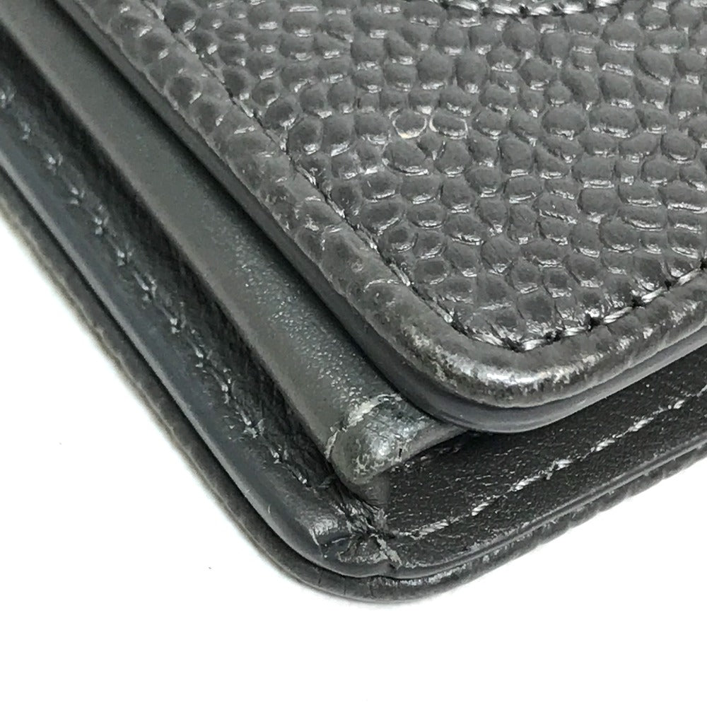 CHANEL iPhone case Caviar skin gray CC COCO Mark iphone4 / 4S compatible Women Used Authentic