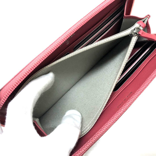 CHANEL Long Wallet Purse A68733 lambskin Rose Boy chanel Women Used Authentic