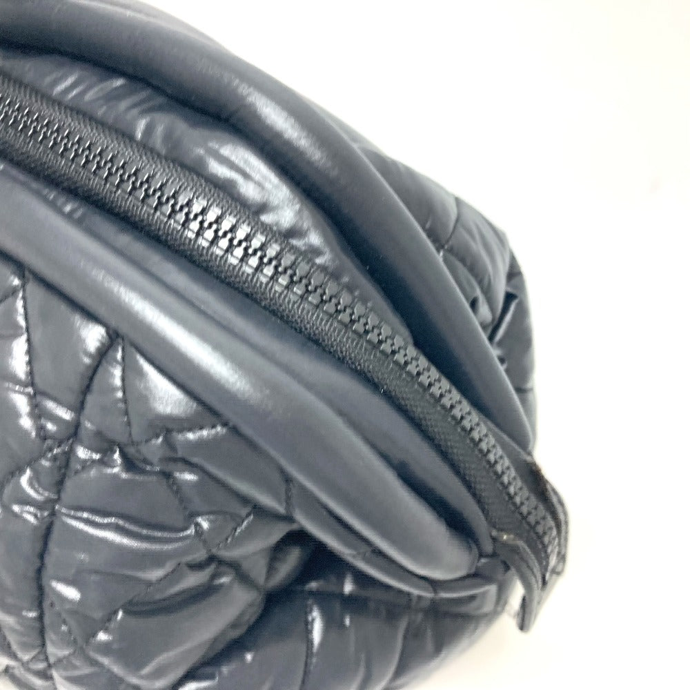 CHANEL Boston Duffel bag A47205 Nylon black Matrasse Cococoon Women Used Authentic
