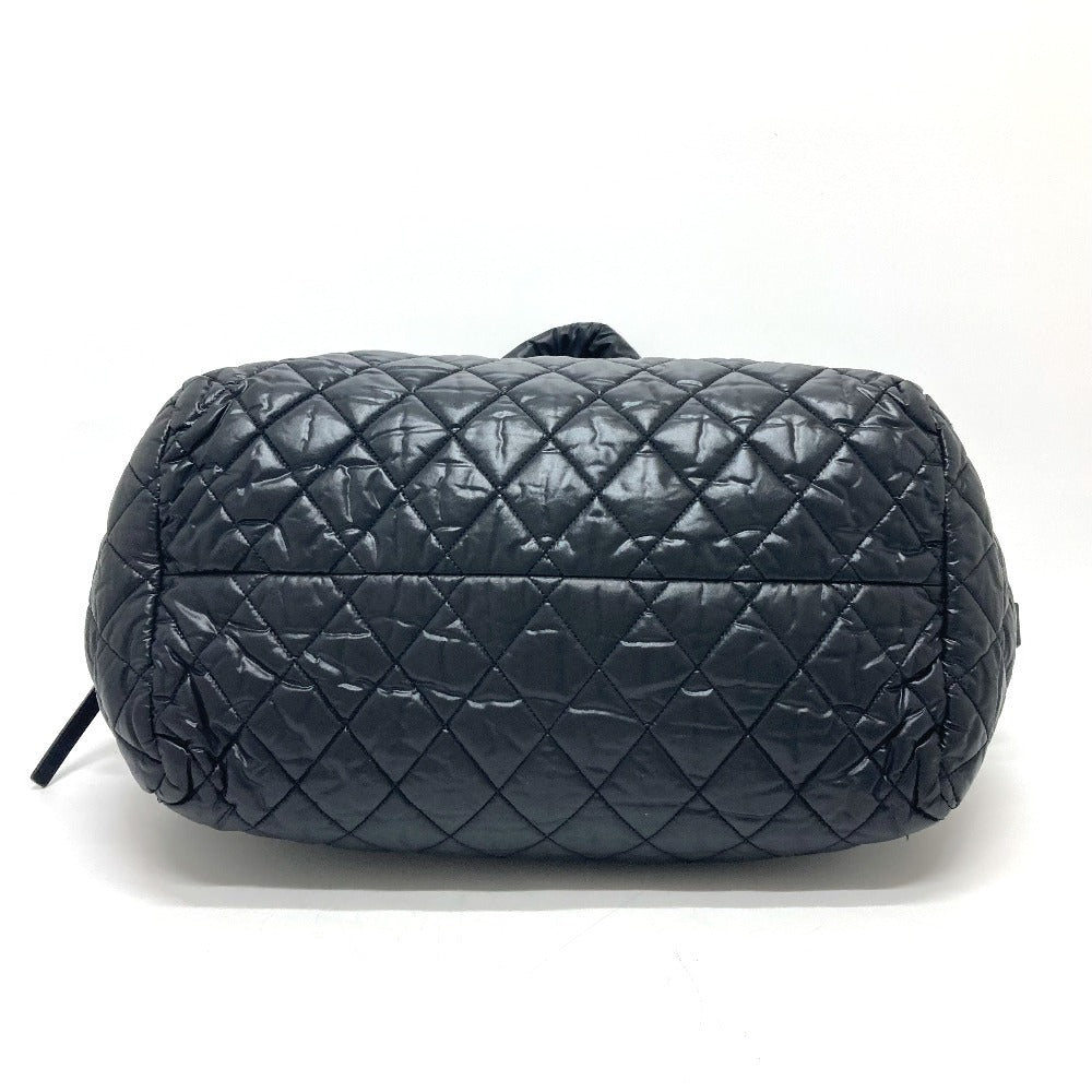 CHANEL Boston Duffel bag A47205 Nylon black Matrasse Cococoon Women Used Authentic