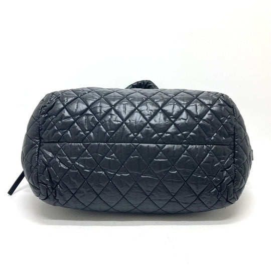 CHANEL Boston Duffel bag A47205 Nylon black Matrasse Cococoon Women Used Authentic