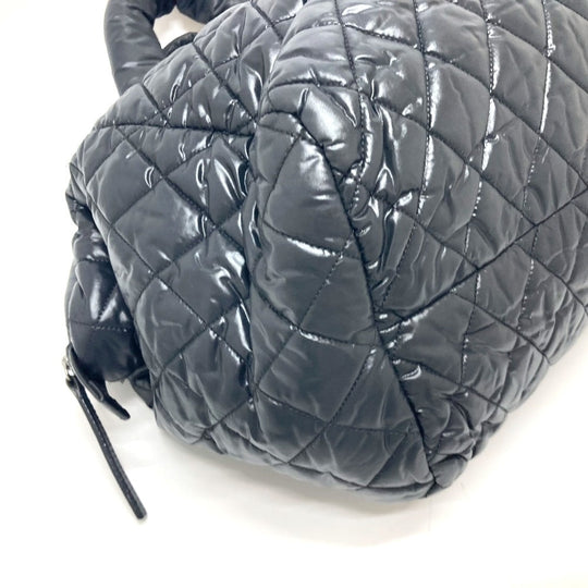 CHANEL Boston Duffel bag A47205 Nylon black Matrasse Cococoon Women Used Authentic