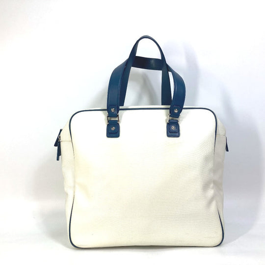 CHANEL Shoulder Bag Canvas / leather white Airline CC COCO Mark Women Used Authentic