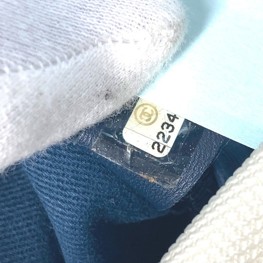 CHANEL Shoulder Bag Canvas / leather white Airline CC COCO Mark Women Used Authentic