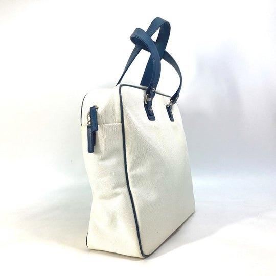 CHANEL Shoulder Bag Canvas / leather white Airline CC COCO Mark Women Used Authentic