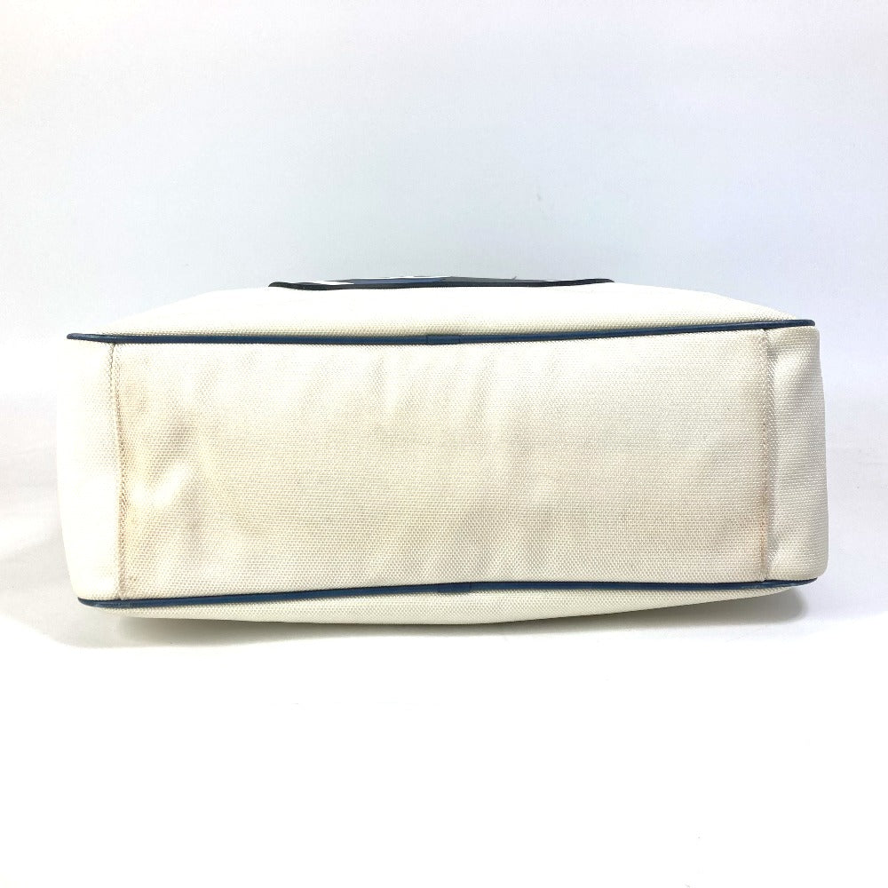 CHANEL Shoulder Bag Canvas / leather white Airline CC COCO Mark Women Used Authentic