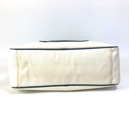 CHANEL Shoulder Bag Canvas / leather white Airline CC COCO Mark Women Used Authentic