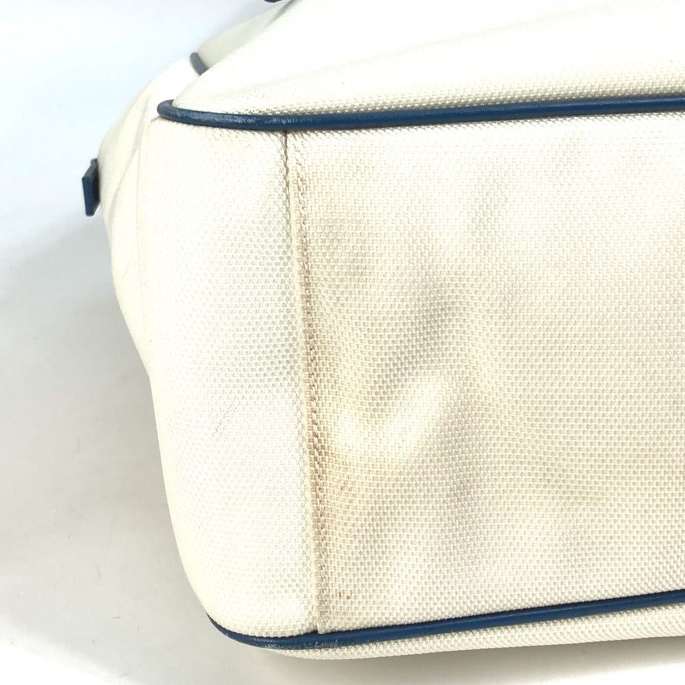 CHANEL Shoulder Bag Canvas / leather white Airline CC COCO Mark Women Used Authentic