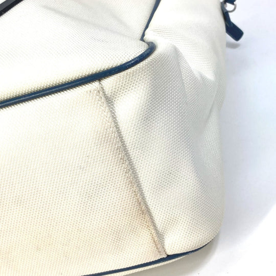 CHANEL Shoulder Bag Canvas / leather white Airline CC COCO Mark Women Used Authentic