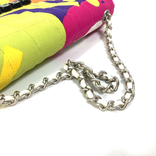 CHANEL Shoulder Bag Nylon multicolor Handbag mini bag chocolate bar piano